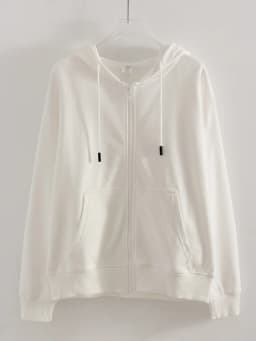 Hoodies Oversized Zip Up Sweatshirt Women White Cotton Fall Sweatshirt With Hood Zipper Gray Hooded Sweatshirts Zip Coat Women