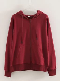 Hoodies Oversized Zip Up Sweatshirt Women White Cotton Fall Sweatshirt With Hood Zipper Gray Hooded Sweatshirts Zip Coat Women
