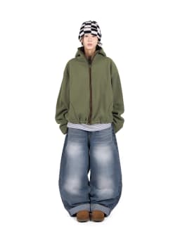 Korean Fashion Double-Sided Fleece Color Block Hoodie Women's Autumn Winter New Design Lazy Style Sweatshirt Outerwear