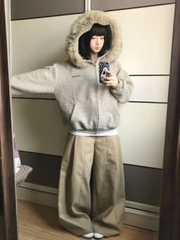 American Retro Striped Detachable Fur Collar Hooded Coat Women Sweet Fashion Loose Jacket Y2k Harajuku Vintage Sweatshirt New