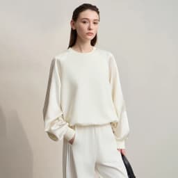 AMII Woman Sweatshirts 2026 Autumn Minimalist O-Neck Loose Casual Top Women Patchwork Long Sleeve Sweatshirts For Women 12543175