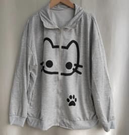2025 Ropa Mujre Anime Hoodie Jackets Women's Clothing Stand Neck Zipper Cute Y2k Coat Casual Fashion Japanese Sweatshirts Tops