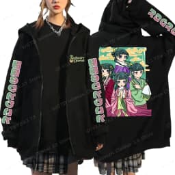 Funny The Apothecary Diaries Print Hoodies Men Women Casual Harajuku Zipper Hooded Pullovers Coat Anime Streetwear Sweatshirt