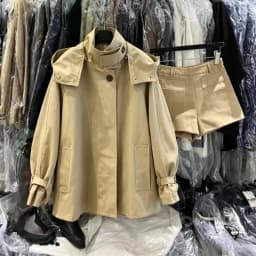 Y2k Long Sleeve Trench Coat Women Elegant Solid Hooded Coat Button Patchwork Bodycon Crop Tops Autumn Winter Streetwear 2026