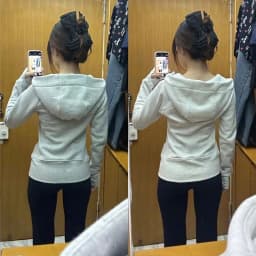 Retro American White Grey Hooded Cardigan Women's Yoga Top Spring Autumn Fashionable Outerwear Breathable Long Sleeve Zipper