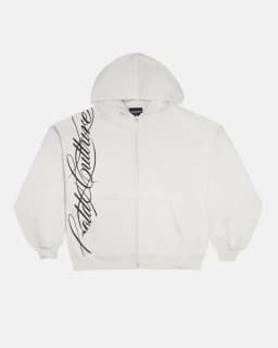 Y2K harajuku Gothic Letter Print Retro Fashion Men And Women Hoodie Hip-Hop Punk Style Black Oversized Zipper Sweatshirts