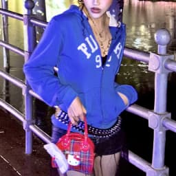Sweatshirt jacket 2025 new loose casual top autumn and winter Gothic European American retro street clothing Y2K jacket trend