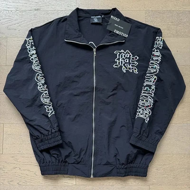 Mixed Emotion Trendy Embroidery Diamond Letter Style Jacket and Pants Casual Pants Mixed Emotion Shorts