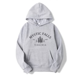 Mystic Falls Virginia Hoodie Salvatores Shirt Unisex Long Sleeve Crewneck Pullovers Hoodies Casual Sweater for Vampire Fans