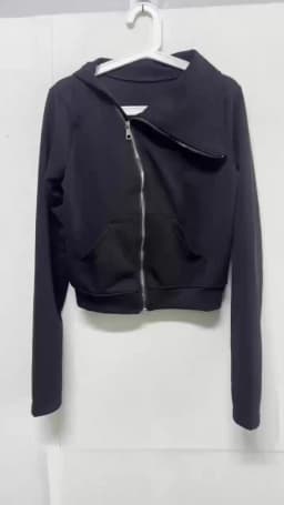 Spring New Long Sleeve Zipper Hoodie Casual Loose Hoodies High Collar Clothes Harajuku Y2k Woman Clothing American Tops