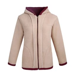 Autumn Women Fleece Jacket 2026 New Grandma Velvet Hooded Sweatshirt Cotton Warm Winter Jacket Coat Female Tops Basic Coats 5XL