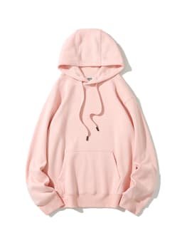Streamgirl Winter Warm Fleece Hoodies For Women Green White Loose Sweatshirts With Hoodie Pink Pullover Hoodies Women Velvet Top