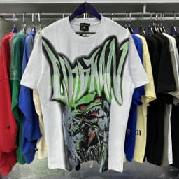 MIXED EMOTION Rhinestone Short Sleeve Men Women Tshirt Streetwear Cotton Loose Round Neck Top Tees Oversized Tee Top Trendy