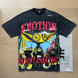 New Release RMIXED EMOTION Rhinestone Shirt Streetwear Cotton Loose Round Neck Top Tees Oversized Tee Top Trendy