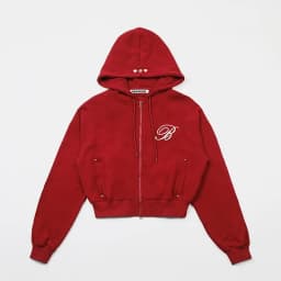 American Style Loose Casual Hoodie Women's Trendy Red Embroidery Lazy Style Sweatshirt Comfortable Breathable Long Sleeve
