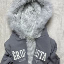 Y2K Retro Fur Collar Zipper  Hoodie Sweatshirts Women Kawaii Letter Graphic Print Tops Jacket Harajuku Gothic Sexy Slim Clothes