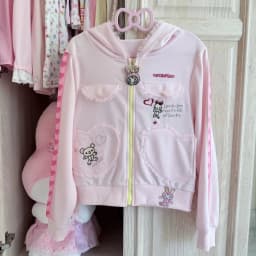 Harajuku Sweet Long Sleeve Hoodie Women Casual Cartoon Print Japan Style Kawaii Hooded Sweatershirt Bodycone All Season
