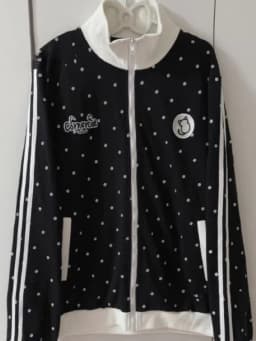 HOUZHOU Y2k White Cutecore Juminocore Polka Dot Women Zipper Hoodies Sweet Long Sleeve Japanese Style Coat Kawaii Loose Casual