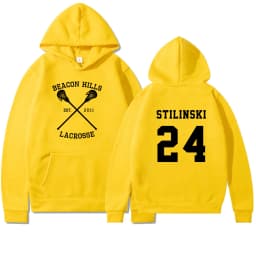 Teen Wolf Hoodie Beacon Hills Lacrosse Hoodie Stilinski 24 Teen Wolf Hooded Sweatshirt Dylan Obrien Unisex Teen Wolf Hoodies