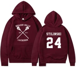 Teen Wolf Hoodie Beacon Hills Lacrosse Hoodie Stilinski 24 Teen Wolf Hooded Sweatshirt Dylan Obrien Unisex Teen Wolf Hoodies