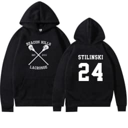 Teen Wolf Hoodie Beacon Hills Lacrosse Hoodie Stilinski 24 Teen Wolf Hooded Sweatshirt Dylan Obrien Unisex Teen Wolf Hoodies