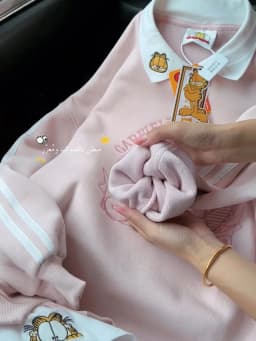 Korean Style Chic Embroidered Oversized Fleece Hoodie Women's Autumn Winter Thickened Cotton Sweatshirt Trendy  Collar