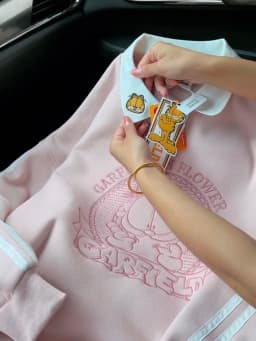 Korean Style Chic Embroidered Oversized Fleece Hoodie Women's Autumn Winter Thickened Cotton Sweatshirt Trendy  Collar