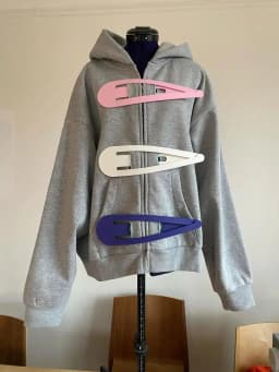 American Retro Hair Clip Hoodies Womens New Zipper Cardigan Jacket Womens Kawaii Oversized Hoodie Sweatshirt Fashion Y2k Clothes