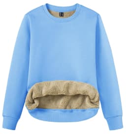 TACVASEN Winter Sherpa Lined Sweatshirt Womens Thick Warm Fleece Sweatshirts Home Party Casual Hoodies Streetwear Pullover Tops
