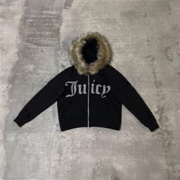 Harajuku y2k Millennial Hottie American retro fur collar piecing hoodie zipper hoodie female fall/winter hip hop zipper jacket