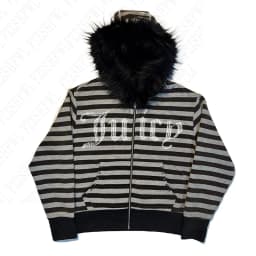 Harajuku y2k Millennial Hottie American retro fur collar piecing hoodie zipper hoodie female fall/winter hip hop zipper jacket