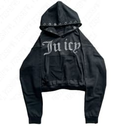 Harajuku y2k Millennial Hottie American retro fur collar piecing hoodie zipper hoodie female fall/winter hip hop zipper jacket