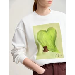 Amii Sweatshirt For Woman 2026 Winter New Printing Embroidered Casual Thick Crew Neck Long Sleeve Versatile Knit Tops 12524123