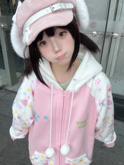Harajuku Zip Hoodies Women Japanese Sweet Lolita Sweatshirts Kawaii Cartoon Print Y2k Hooded Overcoat Korean Fashion Clothes Top