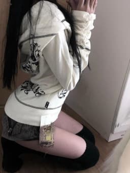 Harajuku Y2k Gothic Hooded Coat Women 2026 Spring New Casual All-match Jackets Subcultural Japanese Black Tops Mujer Sweatshirt