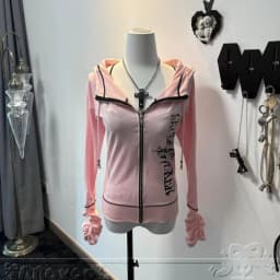 Harajuku Y2k Gothic Hooded Coat Women 2026 Spring New Casual All-match Jackets Subcultural Japanese Black Tops Mujer Sweatshirt