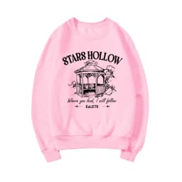 Stars Hollow Sweatshirt Lukes Diner Sweatshirt Women Graphic Hoodies Vintage Long Sleeve Sweater Women Streetwear Pullover Tops