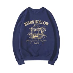 Stars Hollow Sweatshirt Lukes Diner Sweatshirt Women Graphic Hoodies Vintage Long Sleeve Sweater Women Streetwear Pullover Tops