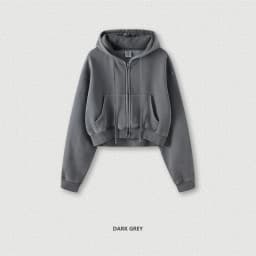 ZODF Retro 2025 Winter Women Short Zipper Hoodies Female Girls Loose 355gsm Thick Fleece Hooded Zip-up Coat Streetwears HY0448