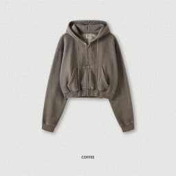 ZODF Retro 2025 Winter Women Short Zipper Hoodies Female Girls Loose 355gsm Thick Fleece Hooded Zip-up Coat Streetwears HY0448