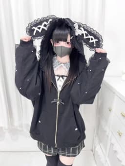 Winter Sweet Cute Rabbit Ears Lolita Coats Women Casual Fashion Bandage Lace Oversized Sweatshirt Y2k Harajuku Hooded Jackets