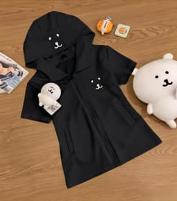 HOUZHOU Y2k Harajuku Streetwear Hoodies Women Japanese Style Kawaii Sweet Cute Cartoon Print Zipper Sweatshirt Soft Girl New