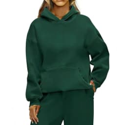 Autumn Winter Casual Sports hoodie Sweatshirt Solid-color long-sleeve Women's Fashion Loose hoodie Women's tops pullover