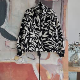 Lamb Fleece Zip-Up Hoodie Women's Casual Warm Long Sleeve Printed Sweatshirt Half Zipper Hooded Jacket
