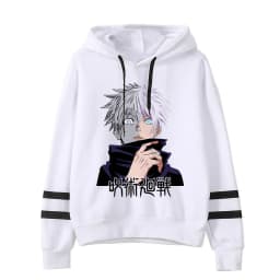 Anime Jujutsu Kaisen Hoodie Woman Gojo Satoru Graphic Hoodies Japanese Fashion Cartoon Hooded Long Sleeve Pullovers Winter Tops