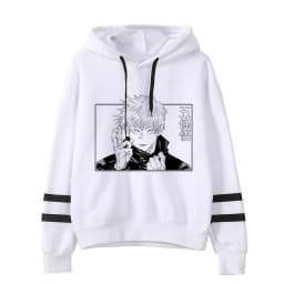 Anime Jujutsu Kaisen Hoodie Woman Gojo Satoru Graphic Hoodies Japanese Fashion Cartoon Hooded Long Sleeve Pullovers Winter Tops