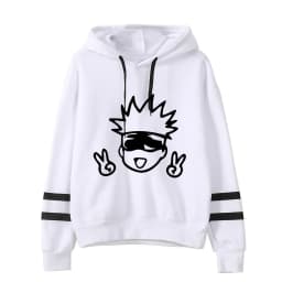 Anime Jujutsu Kaisen Hoodie Woman Gojo Satoru Graphic Hoodies Japanese Fashion Cartoon Hooded Long Sleeve Pullovers Winter Tops
