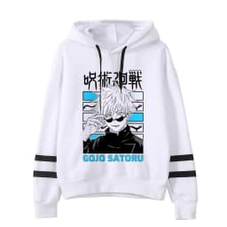 Anime Jujutsu Kaisen Hoodie Woman Gojo Satoru Graphic Hoodies Japanese Fashion Cartoon Hooded Long Sleeve Pullovers Winter Tops