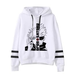 Anime Jujutsu Kaisen Hoodie Woman Gojo Satoru Graphic Hoodies Japanese Fashion Cartoon Hooded Long Sleeve Pullovers Winter Tops