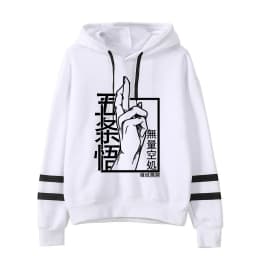 Anime Jujutsu Kaisen Hoodie Woman Gojo Satoru Graphic Hoodies Japanese Fashion Cartoon Hooded Long Sleeve Pullovers Winter Tops